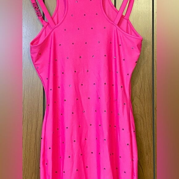 Versace Jeans Couture Crystal-Embellished Logo Minidress size S - Picture 11 of 15